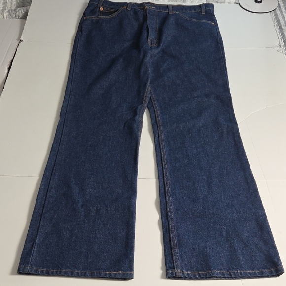 Levi's 517 Mens Blue Bootcut Jeans Orange Tab 38x32 - Picture 1 of 16